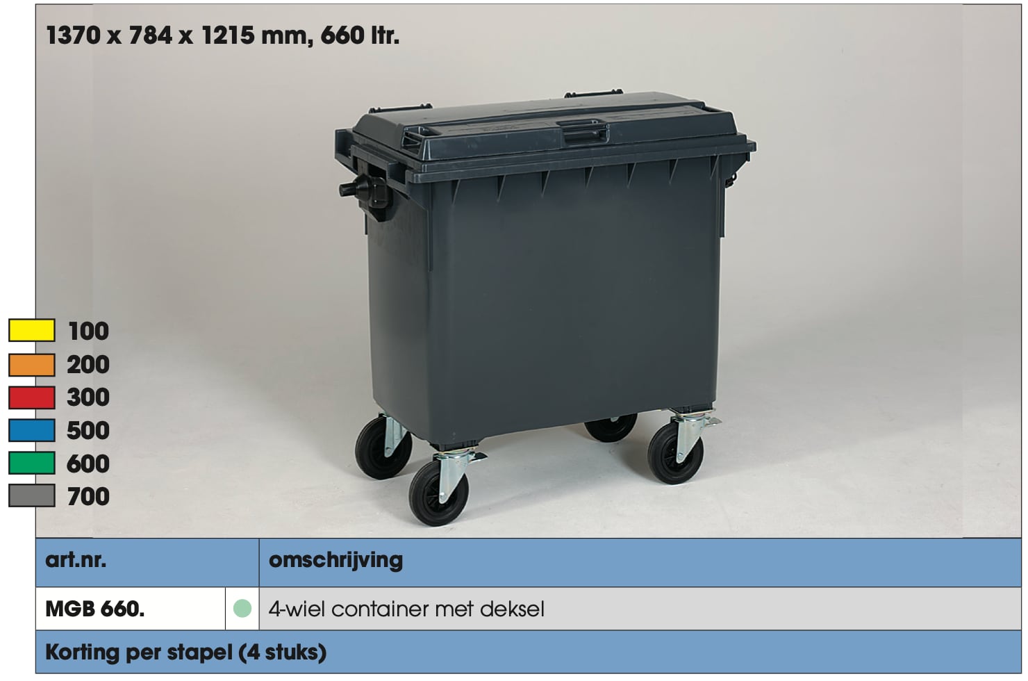 vierwiel container